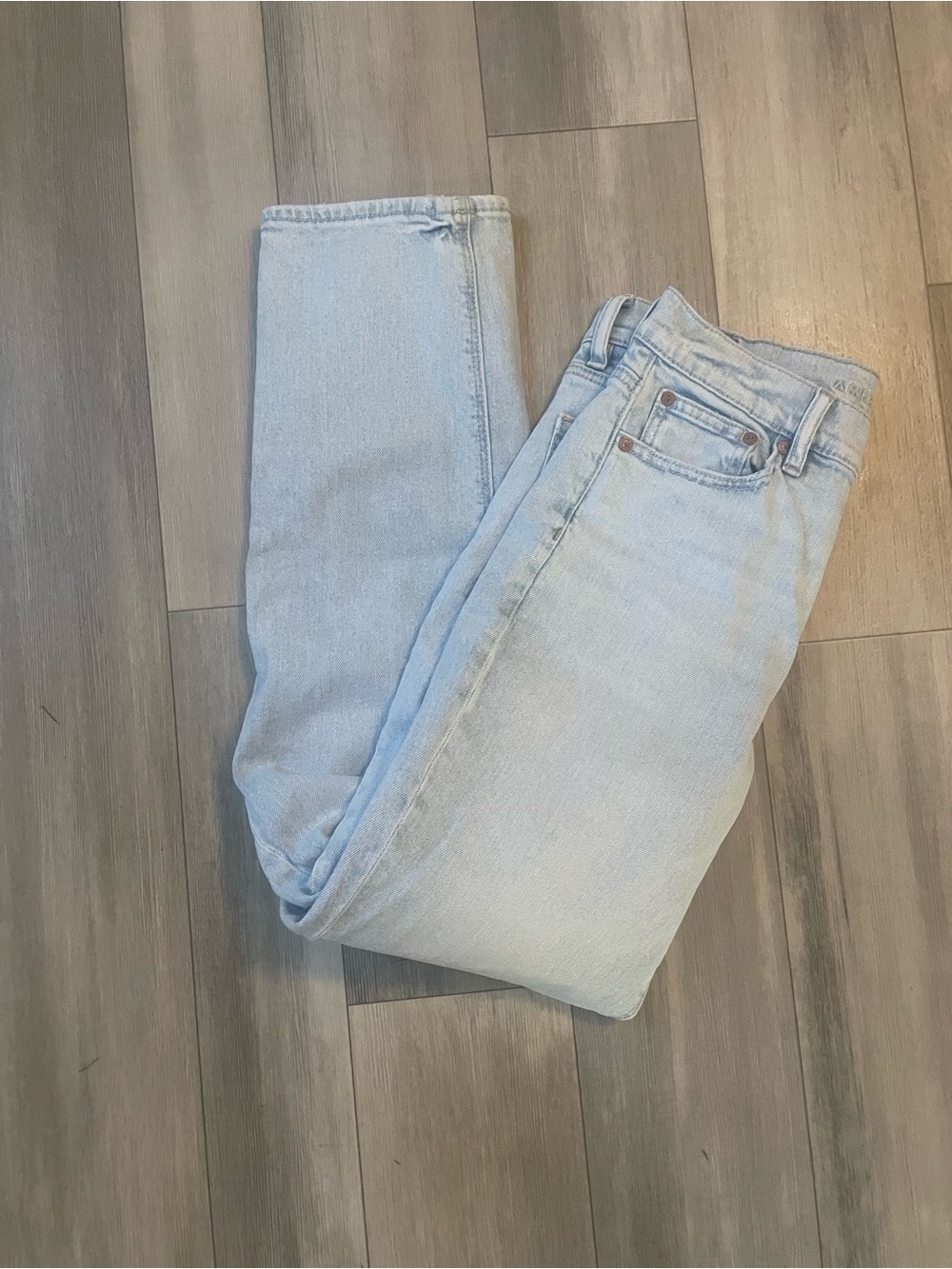 American Eagle Outfitters Light Blue Straight Leg Jeans